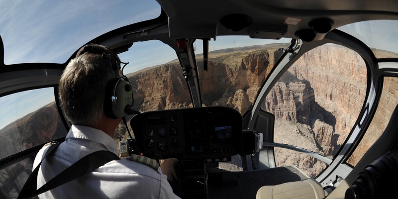 View from the inside of an H130