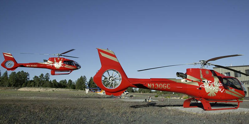 Helicopter launch Grand Canyon